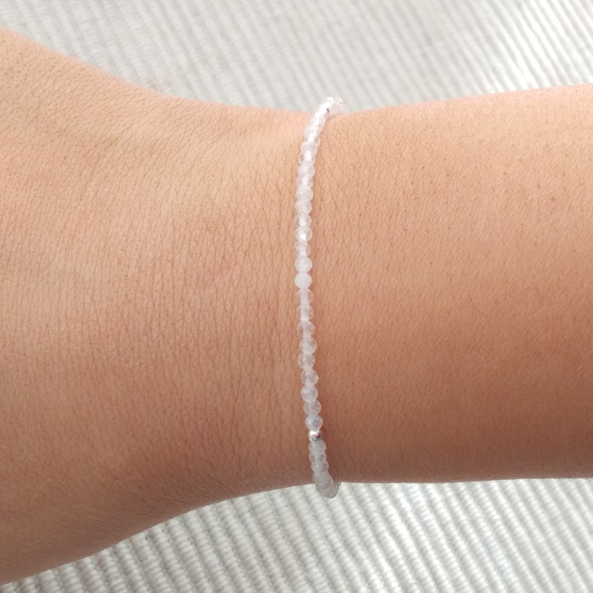 Bracelet en pierre de lune en argent pour femme - Nicte